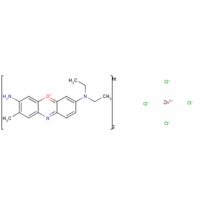 51716-96-2  3-amino-7-(diethylamino)-2-methylphenoxazin-5-ium tetrachlorozincate (2:1)