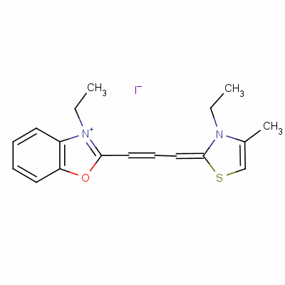 51943-58-9  3-ethyl-2-[3-(3-ethyl-4-methyl-3H-thiazol-2-ylidene)prop-1-enyl]benzoxazolium iodide