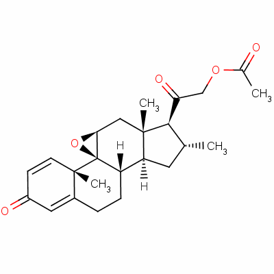 52092-65-6  9β,11β-epoxy-21-hydroxy-16α-methylpregna-1,4-diene-3,20-dione 21-acetate