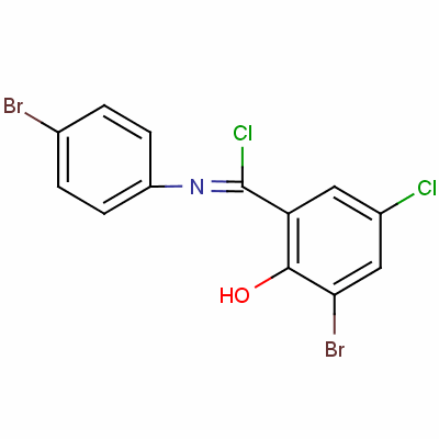 52117-16-5  3-bromo-N-(4-bromophenyl)-5-chloro-2-hydroxybenzenecarboximidoyl chloride