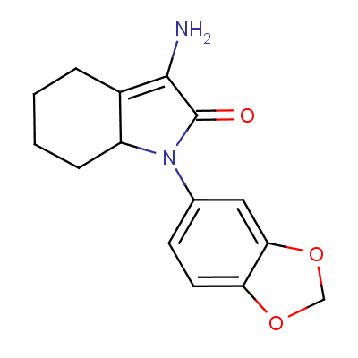 52480-74-7  3-amino-1-(1,3-benzodioxol-5-yl)-1,4,5,6,7,7a-hexahydro-2H-indol-2-one