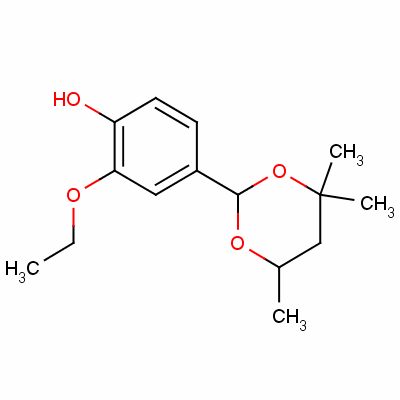52514-67-7  2-ethoxy-4-(4,4,6-trimethyl-1,3-dioxan-2-yl)phenol