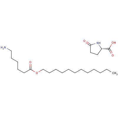 52584-05-1  5-oxo-L-proline, compound with dodecyl 6-aminohexanoate (1:1) 52584-05-1  5-oxo-L-proline, compound with dodecyl 6-aminohexanoate (1:1)
