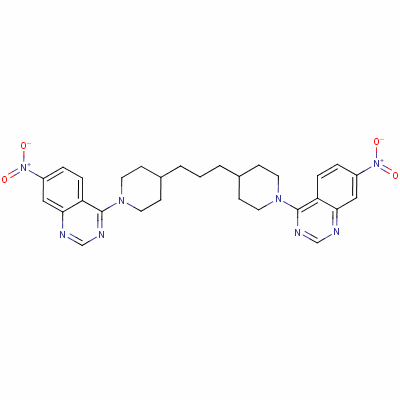 52791-15-8  4,4'-[propane-1,3-diyldi(piperidine-1,4-diyl)]bis[7-nitroquinazoline]