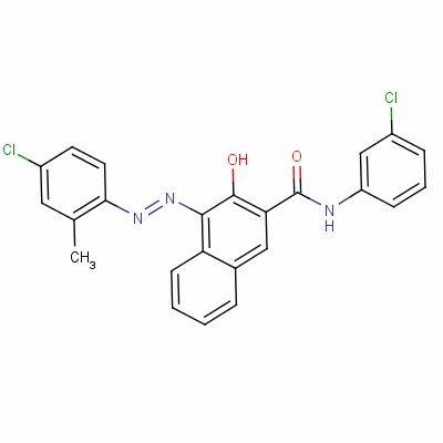 53151-01-2  4-[(4-chloro-2-methylphenyl)azo]-N-(3-chlorophenyl)-3-hydroxynaphthalene-2-carboxamide