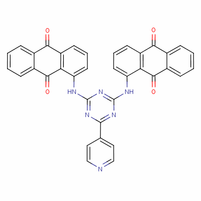 53460-09-6  1,1'-[[6-(pyridin-4-yl)-1,3,5-triazine-2,4-diyl]diimino]bisanthraquinone
