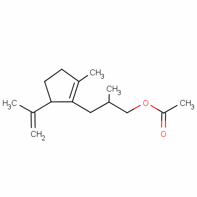 54043-73-1  5-isopropenyl-β,2-dimethylcyclopent-1-ene-1-propyl acetate