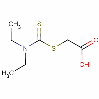 5439-93-0  [[(diethylamino)thioxomethyl]thio]acetic acid