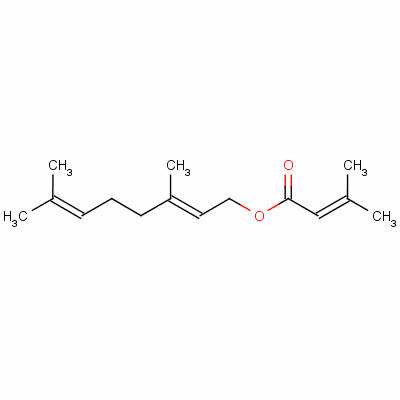 55066-43-8  3,7-dimethyl-2,6-octadienyl 3-methylcrotonate