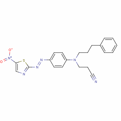55296-90-7  3-[[4-[(5-nitrothiazol-2-yl)azo]phenyl](3-phenylpropyl)amino]propiononitrile
