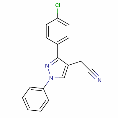 55432-07-0  3-(4-chlorophenyl)-1-phenyl-1H-pyrazole-4-acetonitrile