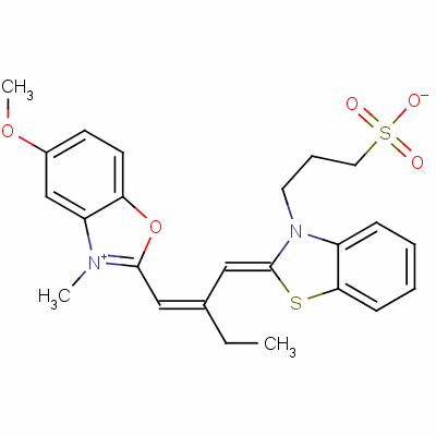 55811-26-2  5-methoxy-3-methyl-2-[2-[[3-(3-sulphonatopropyl)-3H-benzothiazol-2-ylidene]methyl]but-1-enyl]benzoxazolium