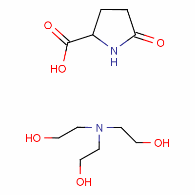55901-20-7  5-oxo-DL-proline, compound with 2,2',2''-nitrilotriethanol (1:1) 55901-20-7  5-oxo-DL-proline, compound with 2,2',2''-nitrilotriethanol (1:1)