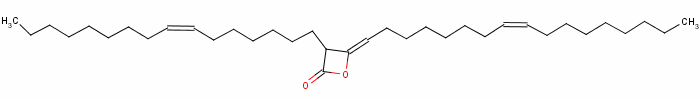 56000-16-9  (,Z,Z)-4-(heptadec-8-enylidene)-3-(hexadec-7-enyl)oxetan-2-one