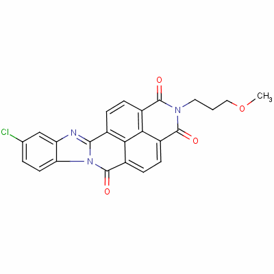 56532-84-4  9(or 10)-chloro-2-(3-methoxypropyl)benzimidazo[2,1-b]benzo[lmn][3,8]phenanthroline-1,3,6(2H)-trione