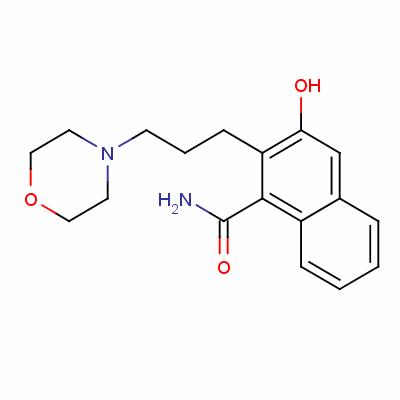 57133-25-2  3-hydroxy-2-[3-(morpholino)propyl]naphthalene-1-carboxamide