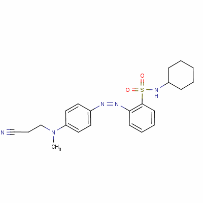 58104-35-1  2-[[4-[(2-cyanoethyl)methylamino]phenyl]azo]-N-cyclohexylbenzenesulphonamide