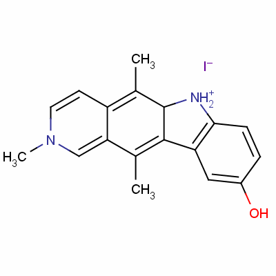 58447-24-8  9-hydroxy-2,5,11-trimethyl-6H-pyrido[4,3-b]carbazolium iodide