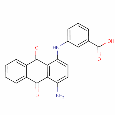 58473-42-0  3-[(4-amino-9,10-dihydro-9,10-dioxo-1-anthryl)amino]benzoic acid