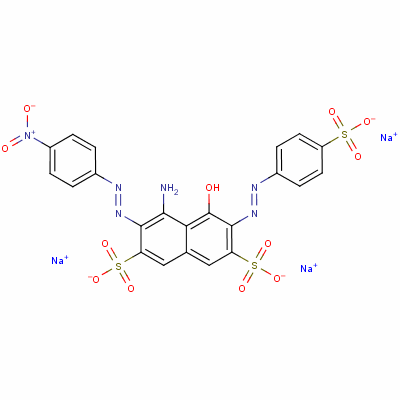 5850-37-3  trisodium 4-amino-5-hydroxy-3-[(4-nitrophenyl)azo]-6-[(4-sulphonatophenyl)azo]naphthalene-2,7-disulphonate