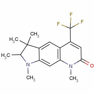 58721-74-7  1,2,3,8-tetrahydro-1,2,3,3,8-pentamethyl-5-(trifluoromethyl)-7H-pyrrolo[3,2-g]quinolin-7-one