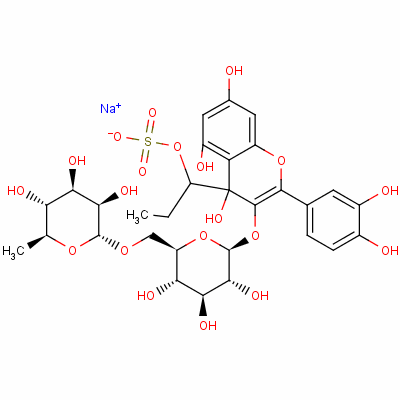 59038-96-9  3-[[6-O-(6-deoxy-α-L-mannopyranosyl)-β-D-glucopyranosyl]oxy]-2-(3,4-dihydroxyphenyl)-5,7-dihydroxy-4-oxo-4H-1-benzopyran-4-yl mono(propylsulphate), sodium salt