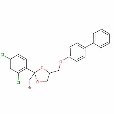 59365-30-9  4-[([1,1'-biphenyl]-4-yloxy)methyl]-2-(bromomethyl)-2-(2,4-dichlorophenyl)-1,3-dioxolane