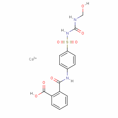 59672-20-7  calcium bis[2-[[[4-[[[[(hydroxymethyl)amino]carbonyl]amino]sulphonyl]phenyl]amino]carbonyl]benzoate]