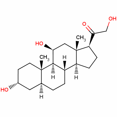 600-63-5  5A-pregnane-3A-11B-21-triol-20-one؛ 3alpha، 11beta، 21-Trihydroxy-5alpha-pregnan-20-one؛ (3alpha،5alpha،11beta)-3،11،21-trihydroxypregnan-20-one؛ (4-hydroxycyclohexyl) اسید استیک؛