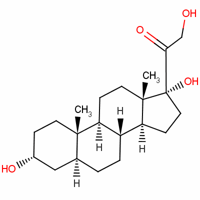 601-01-4  3α,17,21-triidroxi-5α-pregnan-20-ona