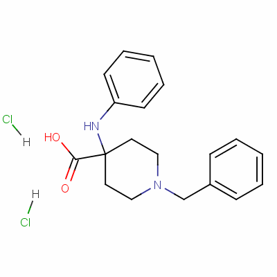 1-Benzyl-4-(phenylamino)piperidine-4-carboxylic acid dihydrochloride