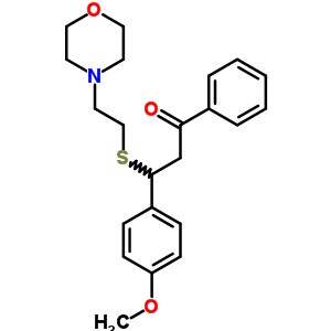 16179-81-0  3-(4-methoxyphenyl)-3-{[2-(morpholin-4-yl)ethyl]sulfanyl}-1-phenylpropan-1-one