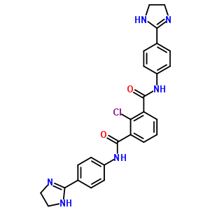 21696-21-9  2-chloro-N,N'-bis[4-(4,5-dihydro-1H-imidazol-2-yl)phenyl]benzene-1,3-dicarboxamide