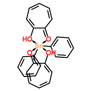 21729-18-0  2-hydroxycyclohepta-2,4,6-trien-1-one - diphenyl-lambda~2~-stannane (2:1)