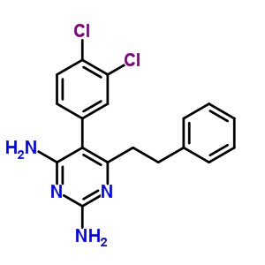 24346-15-4  5-(3,4-dichlorophenyl)-6-(2-phenylethyl)pyrimidine-2,4-diamine