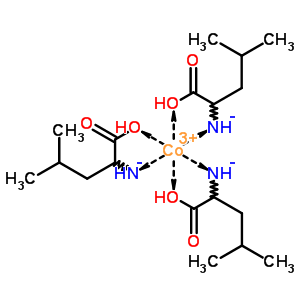 26079-89-0;32535-27-6  cobalt(3+) tris[(1-carboxy-3-methylbutyl)azanide]