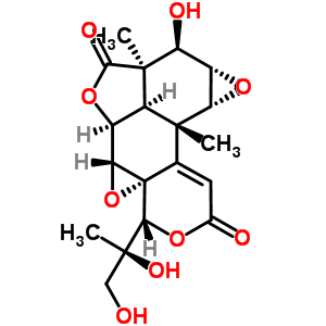26804-82-0  (1aR,1bS,3aR,3bR,4R,4aS,5aR,5bS,9R,9aS)-9-[(2R)-1,2-dihydroxypropan-2-yl]-4-hydroxy-3a,5b-dimethyl-1a,1b,3a,3b,4,4a,5a,5b-octahydro-3H,7H-oxireno[5,6][2]benzofuro[7,1-fg]oxireno[i]isochromene-3,7-dione
