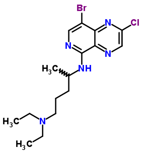 30146-53-3  N~4~-(8-bromo-2-chloropyrido[3,4-b]pyrazin-5-yl)-N~1~,N~1~-diethylpentane-1,4-diamine