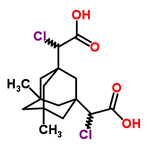 30675-03-7  2,2'-(5,7-dimethyltricyclo[3.3.1.1~3,7~]decane-1,3-diyl)bis(chloroacetic acid)