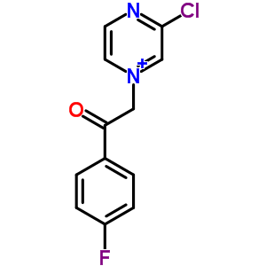 326-02-3  3-chloor-1-[2-(4-fluorfenyl)-2-oxoethyl]pyrazine-1-ium