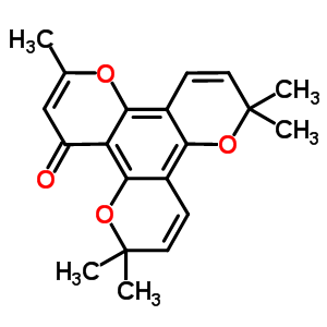 34411-93-3  2,2,6,6,10-pentamethyl-2H,6H,12H-dipyrano[2,3-f:2',3'-h]chromen-12-one