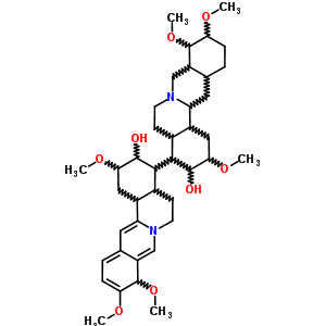 35558-46-4  2,2',9,9',10,10'-hexamethoxy-2,2',3,3',4,4',4a,4a',5,5',6,6',8,8a,9,9',10,11,12,12a,13,13a,13b,13b'-tetracosahydro-1H,1'H-4,4'-biisoquino[3,2-a]isoquinoline-3,3'-diol