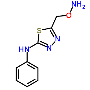 36821-69-9  5-[(aminooxy)methyl]-N-phenyl-1,3,4-thiadiazol-2-amine