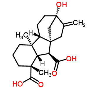 51576-08-0  (1alpha,4aalpha,4bbeta,10beta)-7-hydroxy-1,4a-dimethyl-8-methylidenegibbane-1,10-dicarboxylic acid