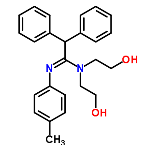 5455-49-2  (1Z)-N,N-bis(2-hydroxyethyl)-N'-(4-methylphenyl)-2,2-diphenylethanimidamide