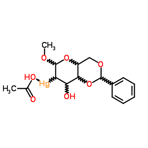65725-22-6;65725-23-7  methyl 2-deoxy-2-mercurio-4,6-O-(phenylmethylidene)hexopyranoside - acetic acid (1:1)