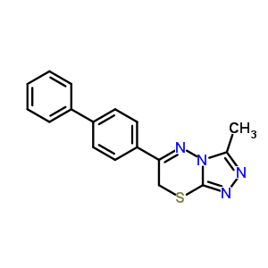 69560-94-7  6-(biphenyl-4-yl)-3-methyl-7H-[1,2,4]triazolo[3,4-b][1,3,4]thiadiazine