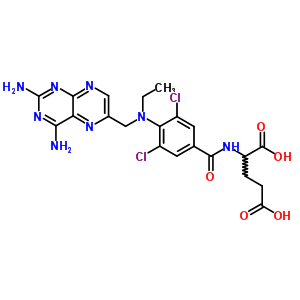70280-74-9  N-(3,5-dichloro-4-{[(2,4-diaminopteridin-6-yl)methyl](ethyl)amino}benzoyl)glutamic acid