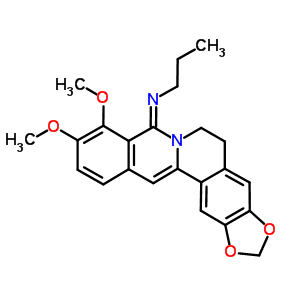 71266-87-0  N-[(8Z)-9,10-dimethoxy-5,6-dihydro-8H-[1,3]dioxolo[4,5-g]isoquino[3,2-a]isoquinolin-8-ylidene]propan-1-amine
