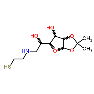 7145-11-1  6-deoxy-1,2-O-(1-methylethylidene)-6-[(2-sulfanylethyl)amino]hexofuranose